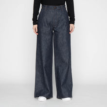 Load image into Gallery viewer, Wide Leg Trouser - 10oz Rinsed Denim - Indigo by Naked &amp; Famous Denim
