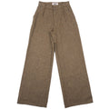 Wide Leg Trouser - Herringbone Triple Twist - Forest by Naked & Famous Denim