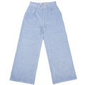 Wide Leg Trouser - Faded Corduroy Organique - Pale Indigo by Naked & Famous Denim
