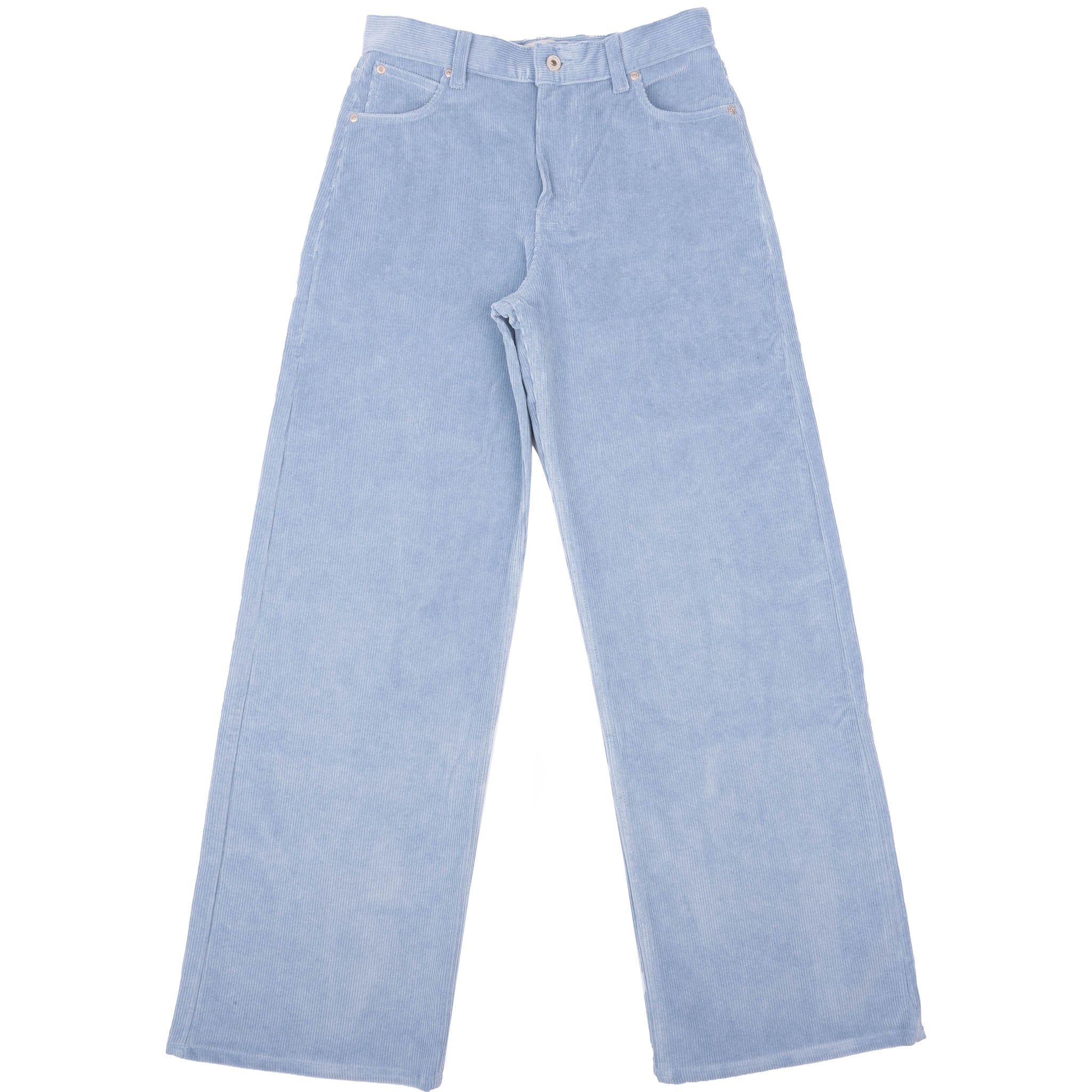 Wide Wild West  - Organic Faded Corduroy - Pale Indigo by Naked & Famous Denim