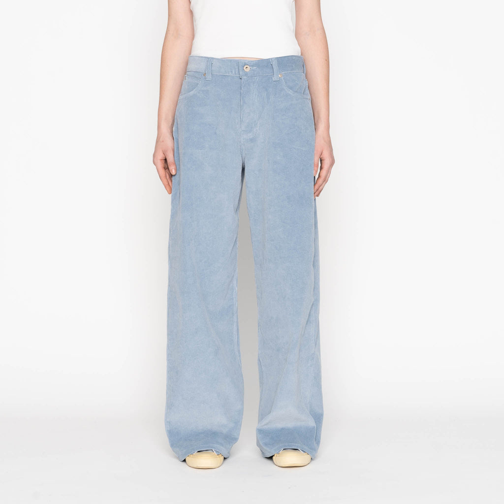 Wide Wild West  - Organic Faded Corduroy - Pale Indigo by Naked & Famous Denim