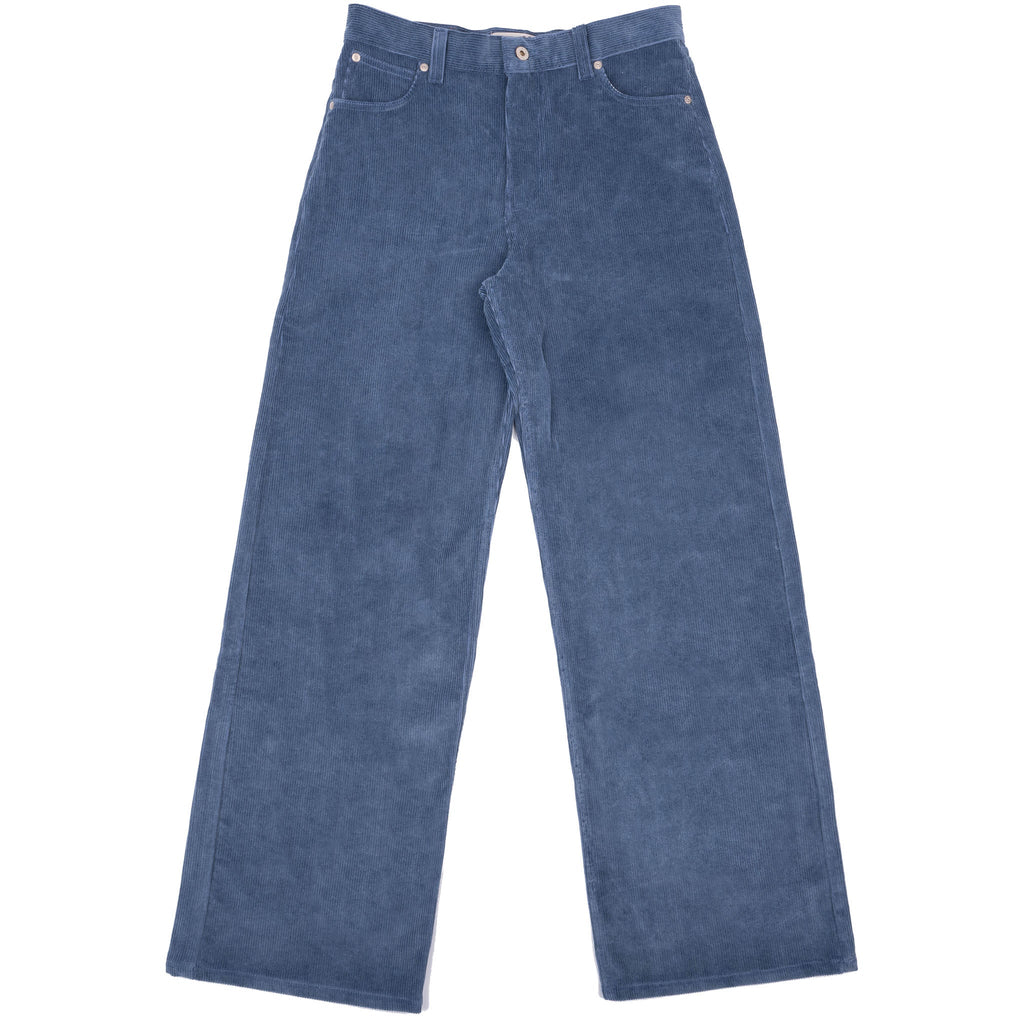 Wide Wild West  - Organic Faded Corduroy - Indigo by Naked & Famous Denim
