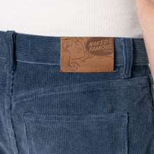 Load image into Gallery viewer, Wide Wild West  - Organic Faded Corduroy - Indigo by Naked &amp; Famous Denim
