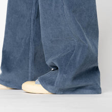 Load image into Gallery viewer, Wide Wild West  - Organic Faded Corduroy - Indigo by Naked &amp; Famous Denim

