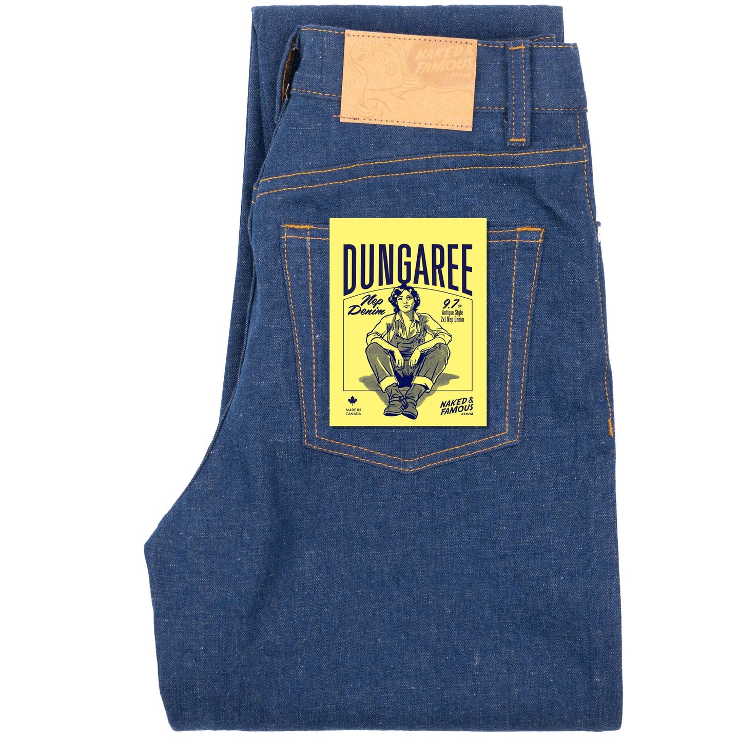 Bestie - 9.7oz. 2/1 Nep Denim - Mid Indigo by Naked & Famous Denim