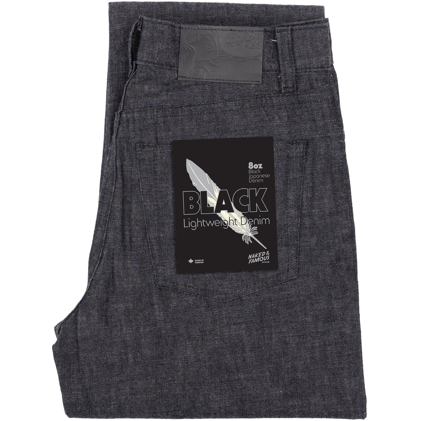 Bestie - Black Lightweight Denim - Black by Naked & Famous Denim