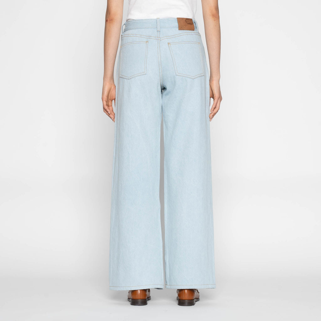 Wide Wild West - Secret Agent Denim - Bleach Blue by Naked & Famous Denim