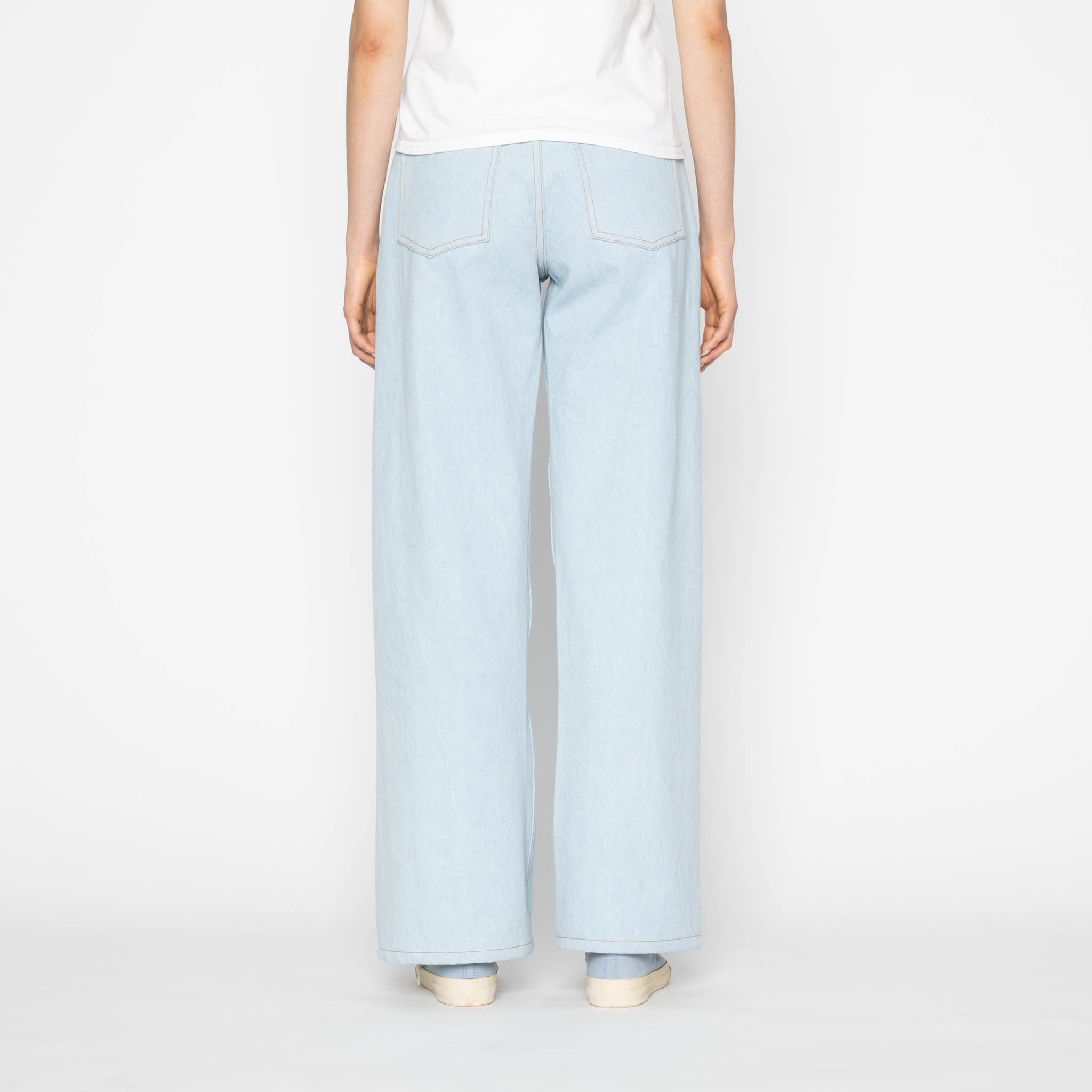 Wide Wild West - Secret Agent Denim - Bleach Blue by Naked & Famous Denim
