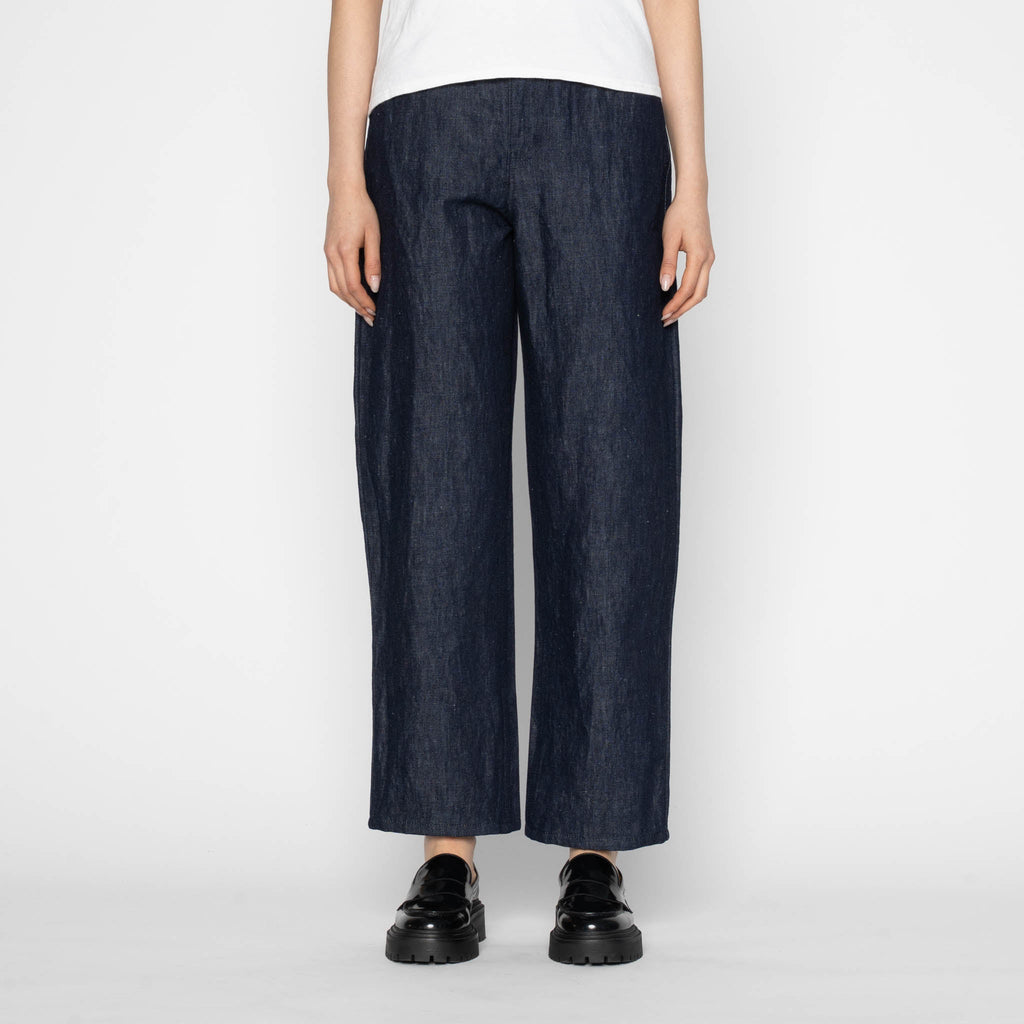 Bestie - Linen Blend Denim - Indigo by Naked & Famous Denim