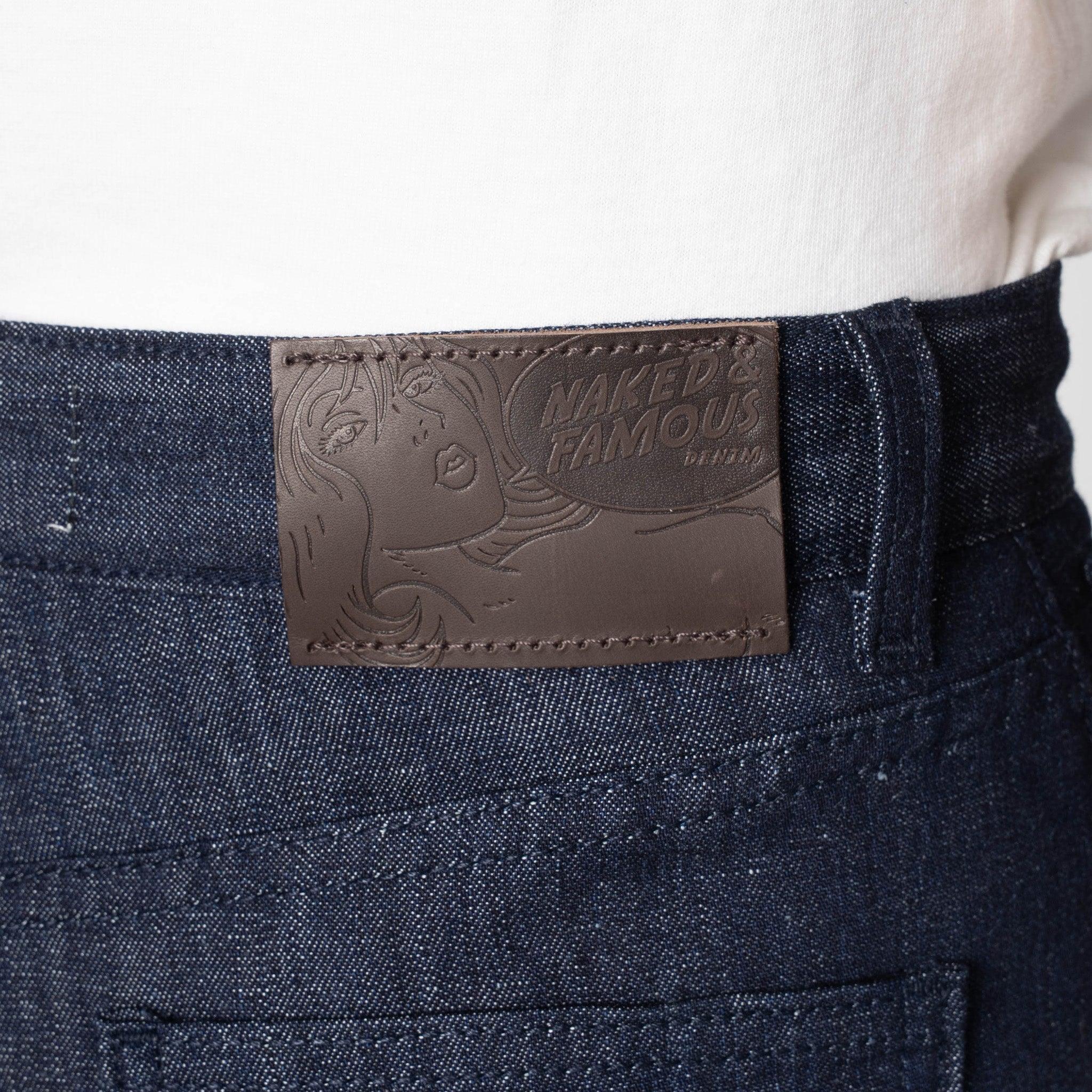 Wide Wild West - Linen Blend Denim - Indigo