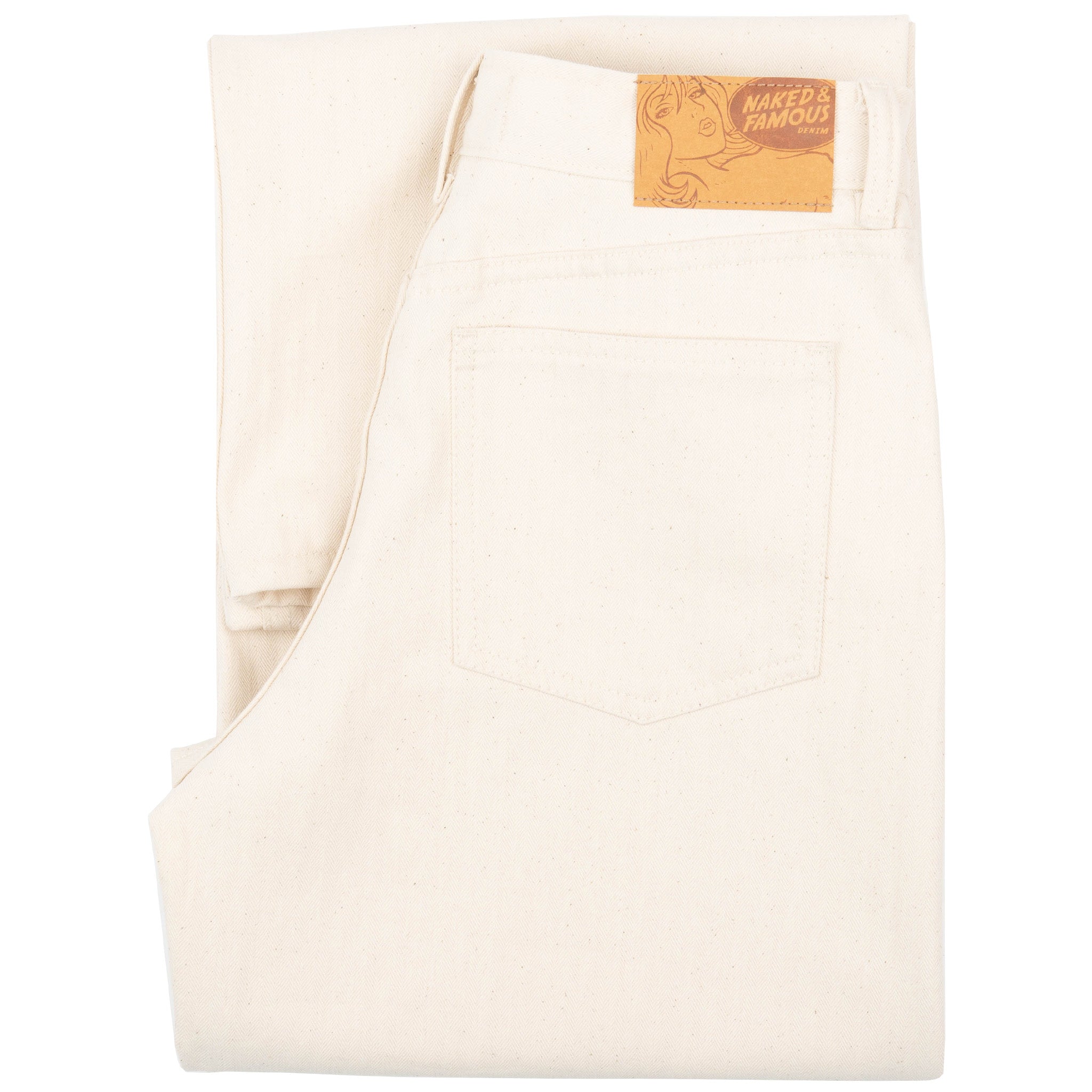 Wide Wild West - Hard Twist Organic Herringbone by Naked & Famous Denim