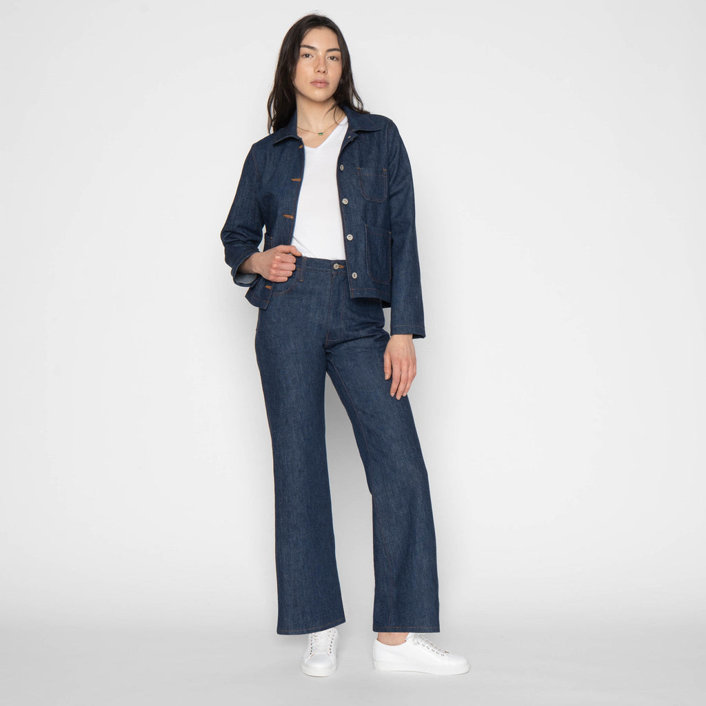 Maudie Flared - Archive Blue by Naked & Famous Denim