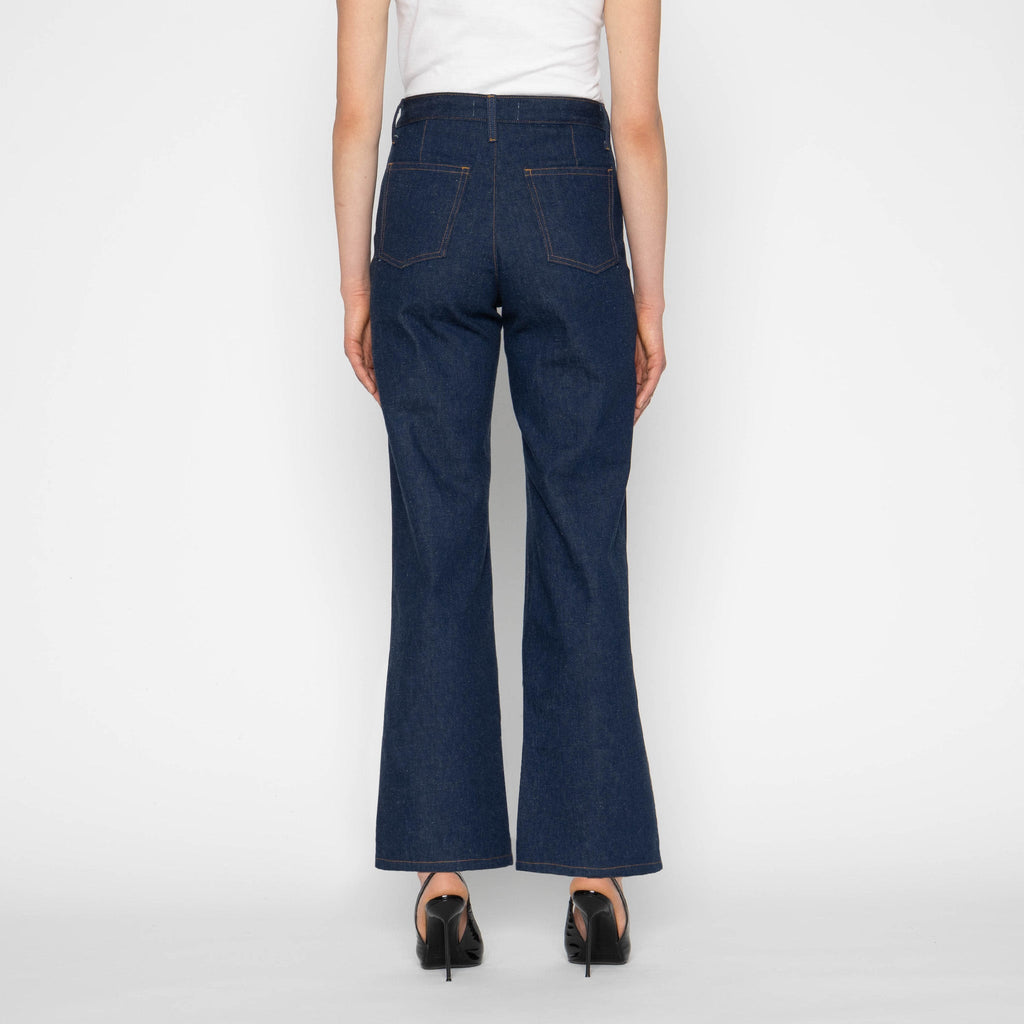 Maudie Flared - 2x1 Nep Dungaree Denim by Naked & Famous Denim