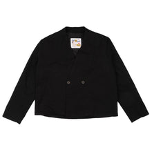 Load image into Gallery viewer, Collarless Jacket - Rinsed Oxford - Black | Naked &amp; Famous Denim
