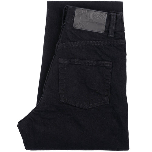 Super Girl - Solid Black Selvedge Washed - Black by Naked & Famous Denim