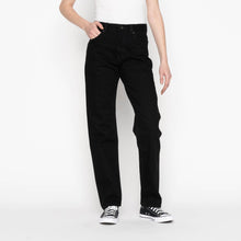 Load image into Gallery viewer, Super Girl - Solid Black Selvedge Washed - Black by Naked &amp; Famous Denim
