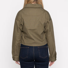 Load image into Gallery viewer, Zip Crop Jacket - Army HBT - Olive Drab
