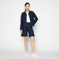 Andie Shorts - Vertical Slub Denim - Indigo by Naked & Famous Denim