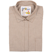 Load image into Gallery viewer, Roomy Shirt - Soft Finish Classic Stripe - Taupe | Naked &amp; Famous Denim
