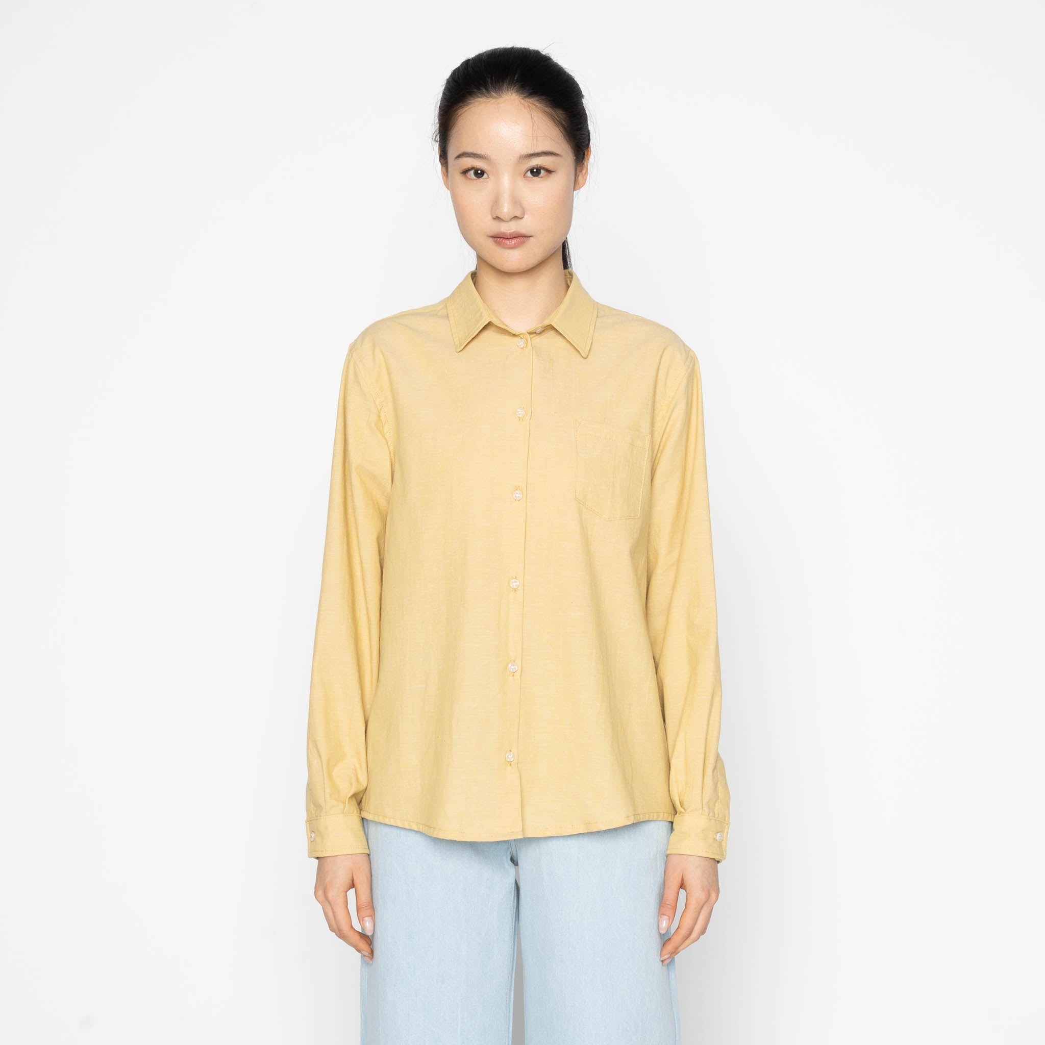 Judy Shirt- Selvedge Chambray - Yellow by Naked & Famous Denim