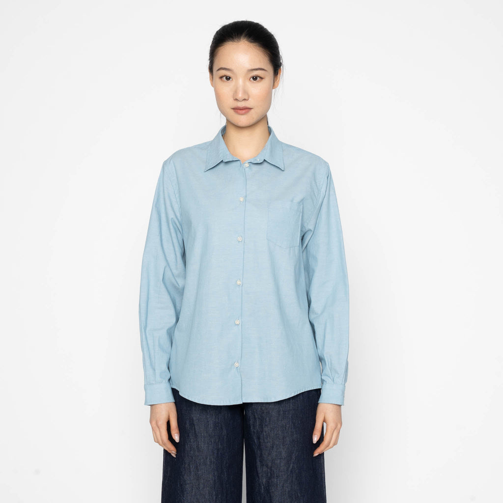 Judy Shirt - Selvedge Chambray - Pale Blue by Naked & Famous Denim