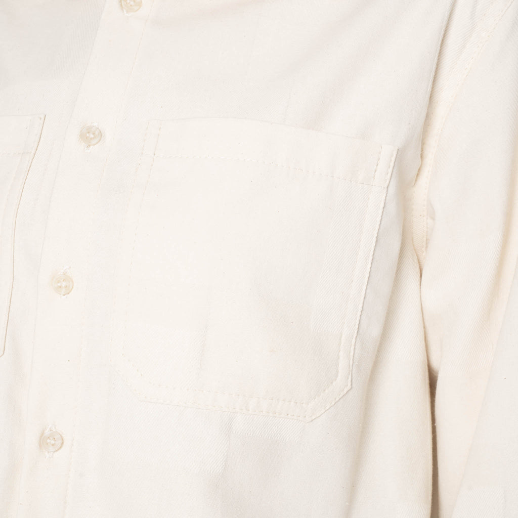 Princeton Shirt - Jacquard Denim - Ecru by Naked & Famous Denim