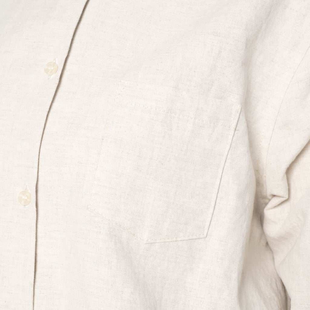Judy Shirt - Linen Blend Denim - Ecru by Naked & Famous Denim