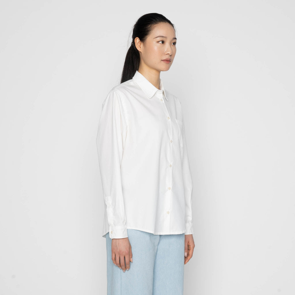 Judy Shirt - Pima Pique - White by Naked & Famous Denim