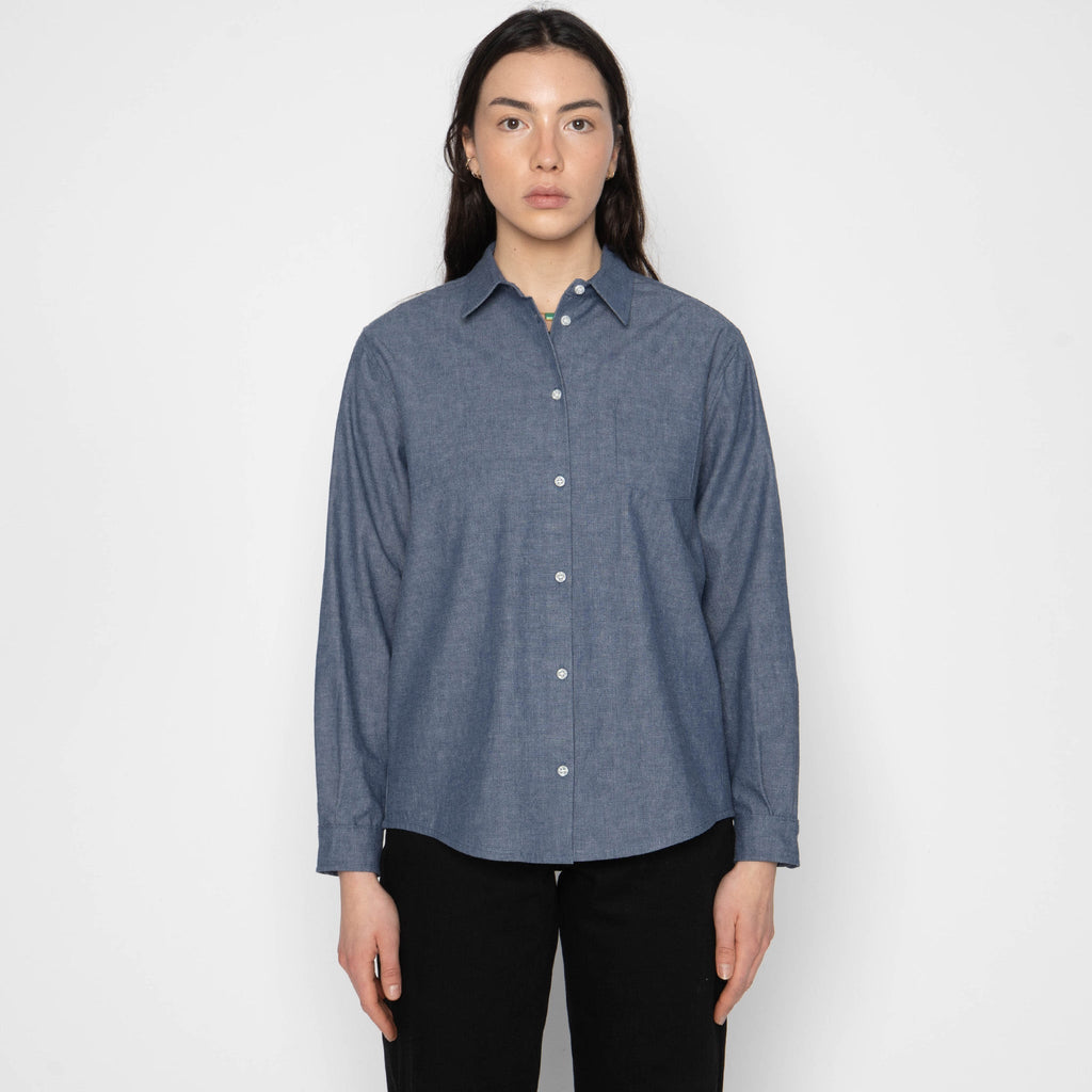 Judy Shirt - Vintage Selvedge Chambray - Blue by Naked & Famous Denim