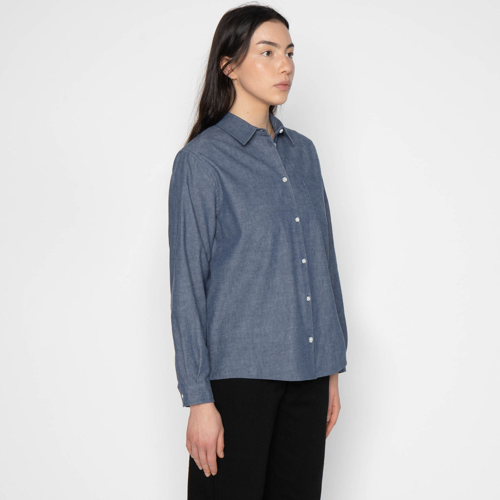 Judy Shirt - Vintage Selvedge Chambray - Blue by Naked & Famous Denim