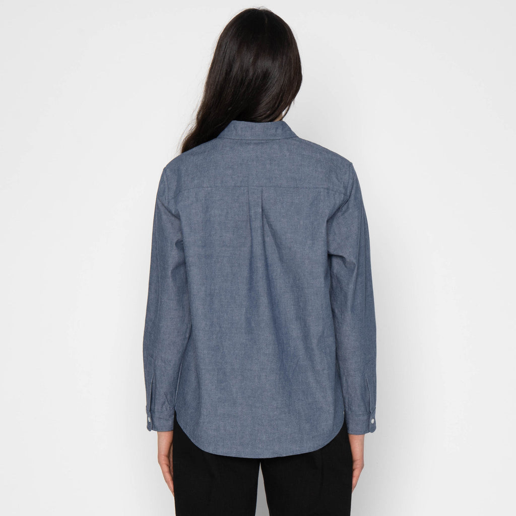 Judy Shirt - Vintage Selvedge Chambray - Blue by Naked & Famous Denim