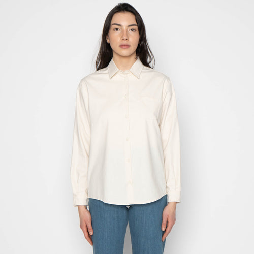 Judy Shirt - Natural Seed - Ecru by Naked & Famous Denim