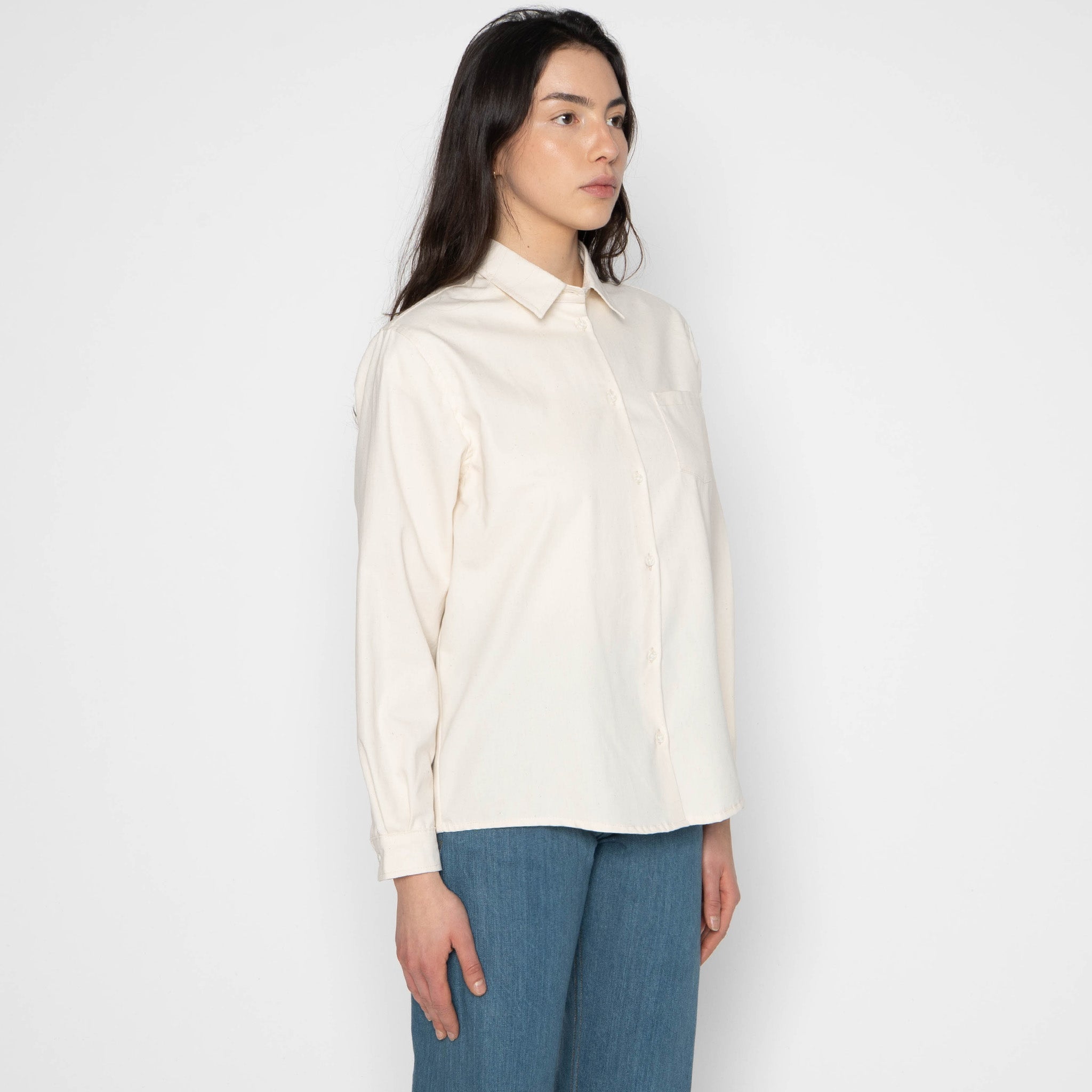 Judy Shirt - Natural Seed - Ecru by Naked & Famous Denim