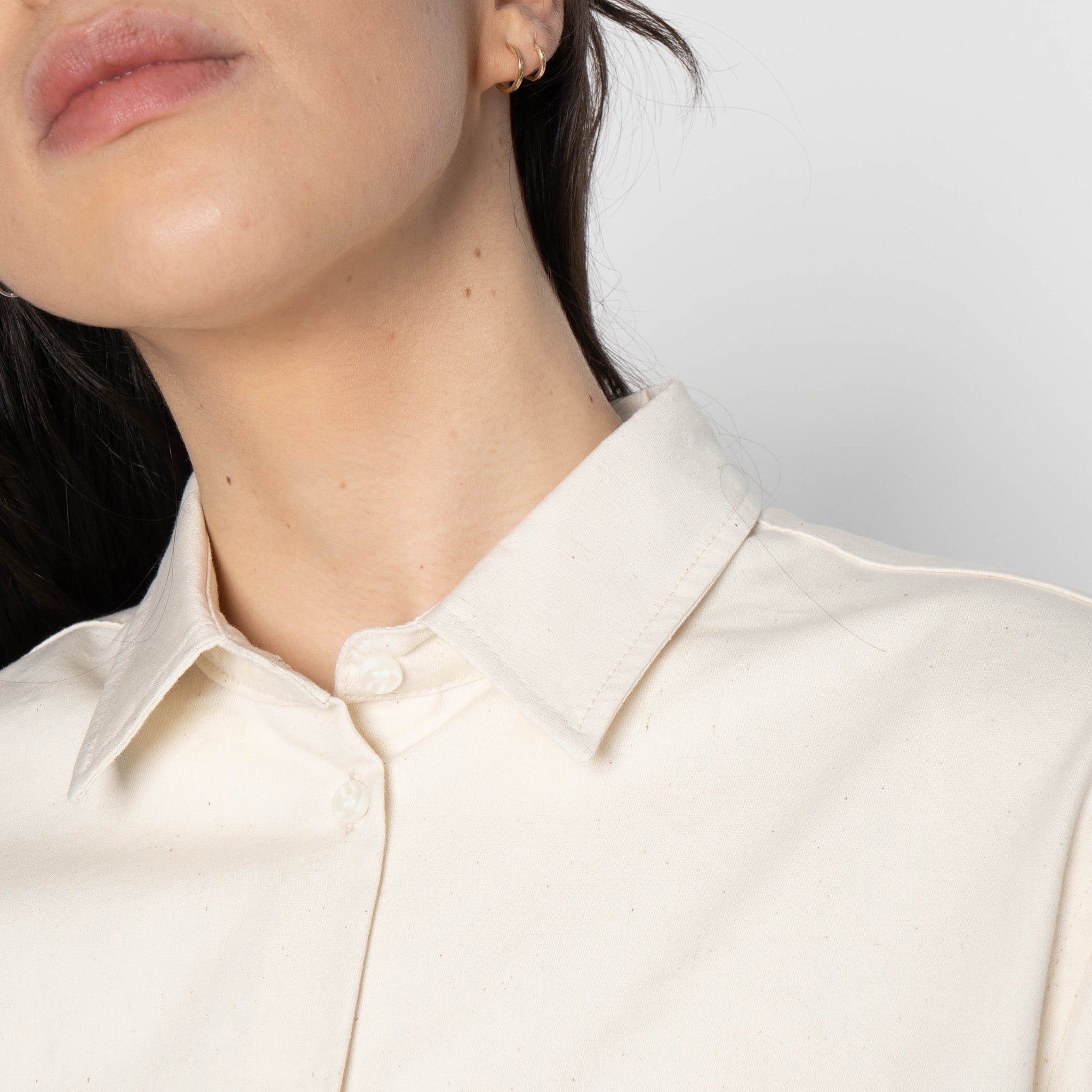 Judy Shirt - Natural Seed - Ecru by Naked & Famous Denim