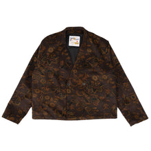 Load image into Gallery viewer, Collarless Jacket - Paisley Corduroy - Brown | Naked &amp; Famous Denim
