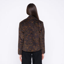 Load image into Gallery viewer, Collarless Jacket - Paisley Corduroy - Brown
