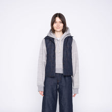 Load image into Gallery viewer, Quilted Vest - Slub Nep Rinsed - Indigo
