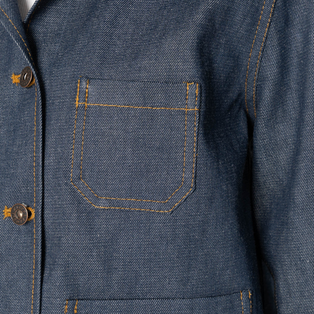 Gracie - Organic Faded Corduroy - Pale Indigo by Naked & Famous Denim