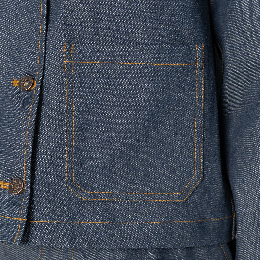 Gracie - Organic Faded Corduroy - Pale Indigo by Naked & Famous Denim