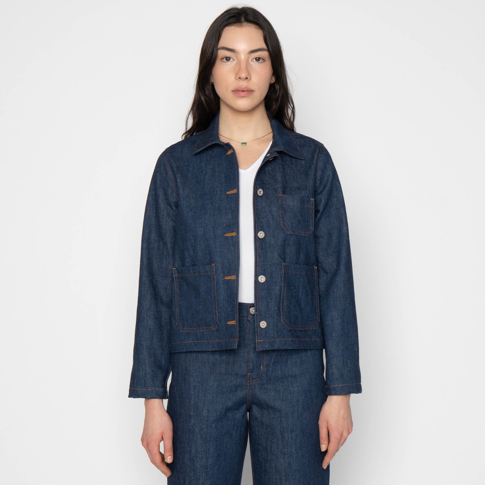 Gracie Jacket - Archive Blue - Indigo by Naked & Famous Denim