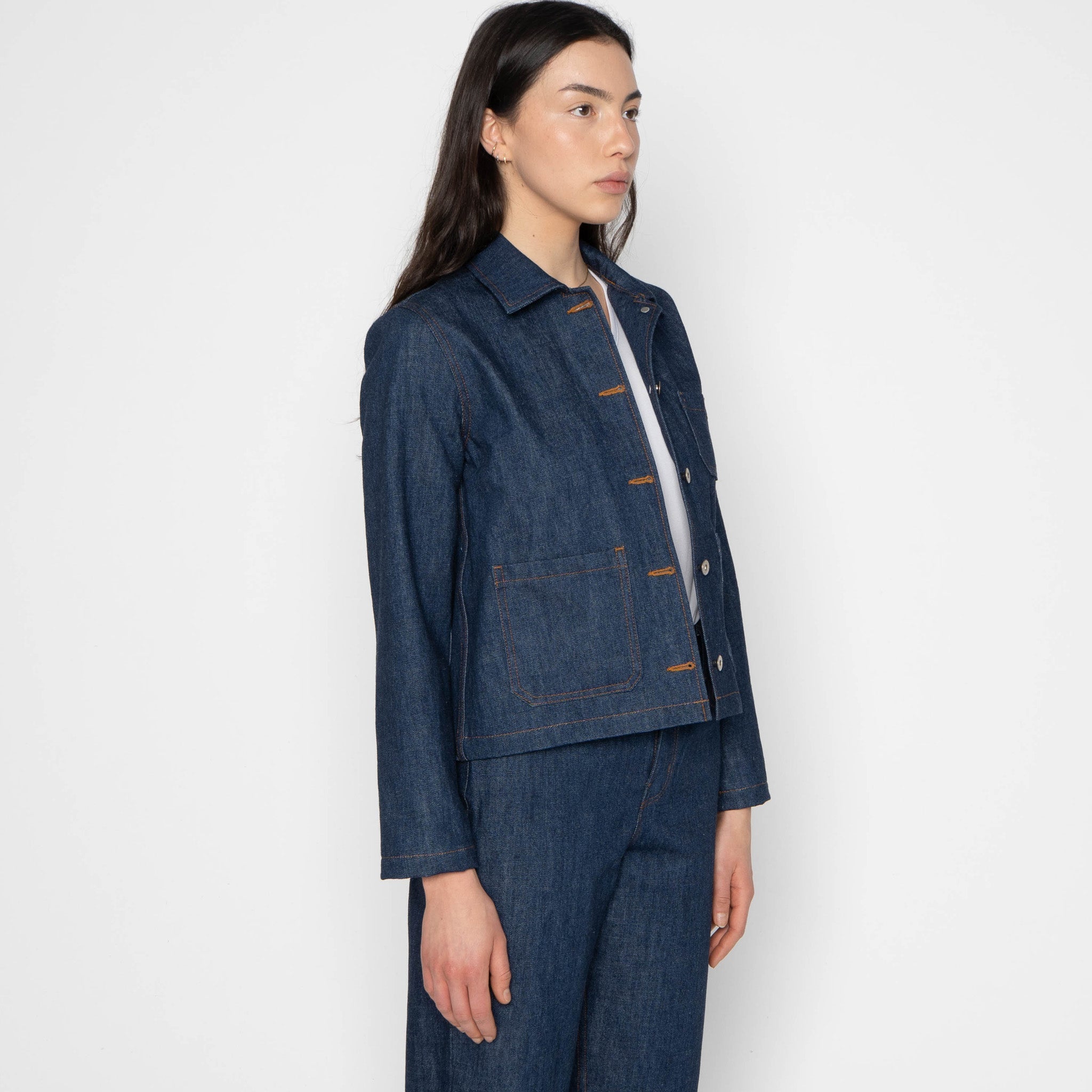 Gracie Jacket - Archive Blue - Indigo by Naked & Famous Denim