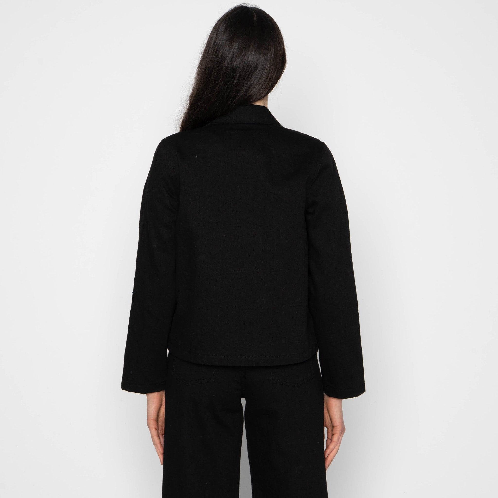 Gracie Jacket - Shadow Black - Black by Naked & Famous Denim
