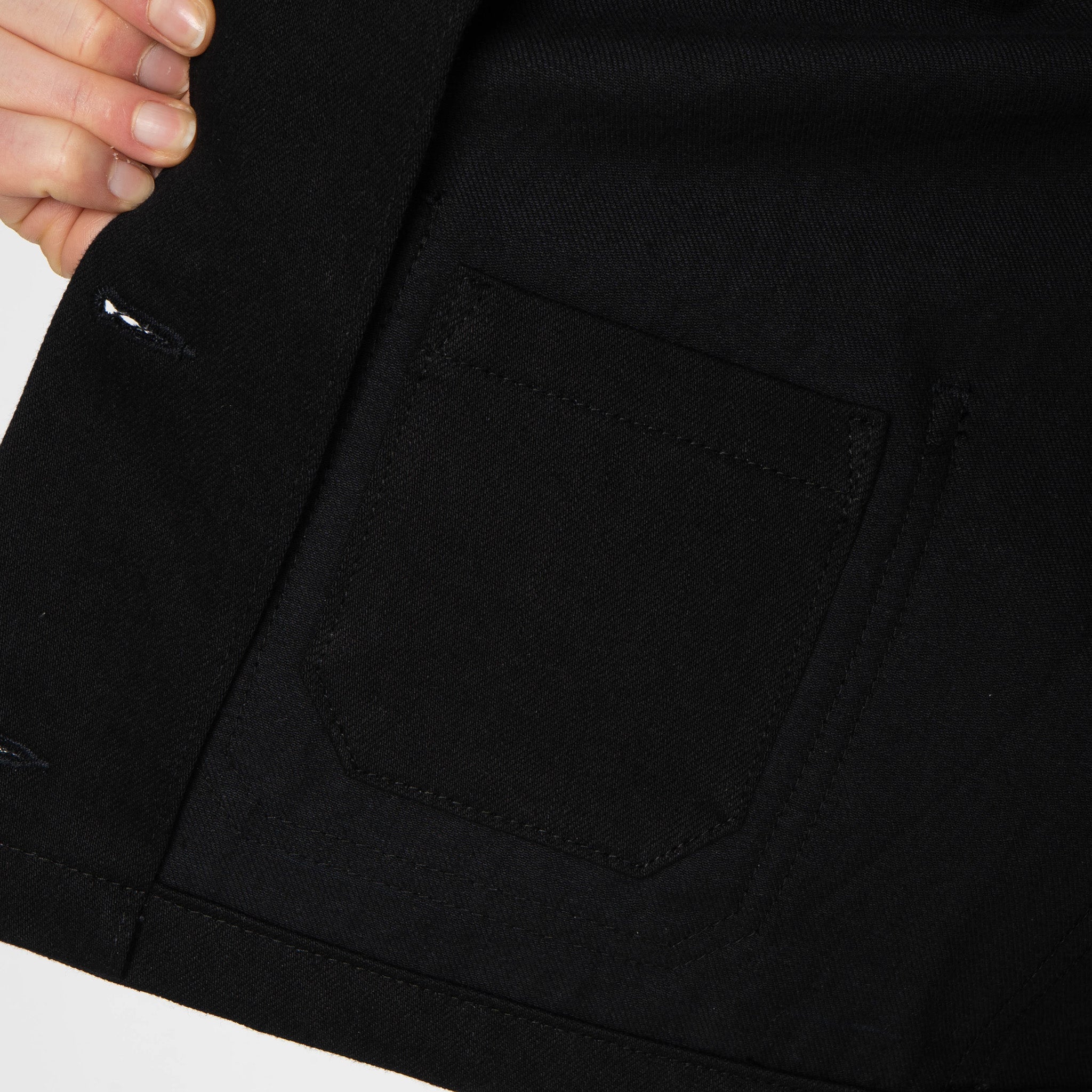 Gracie Jacket - Shadow Black - Black by Naked & Famous Denim