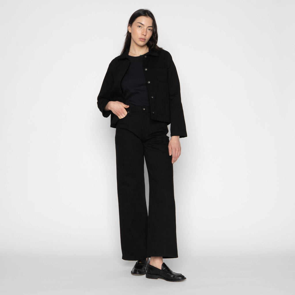 Gracie Jacket - Shadow Black - Black by Naked & Famous Denim