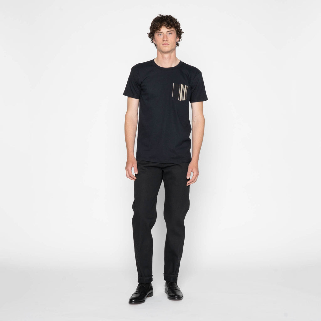 Pocket Tee - Black + Dobby Bands - Black by Naked & Famous Denim