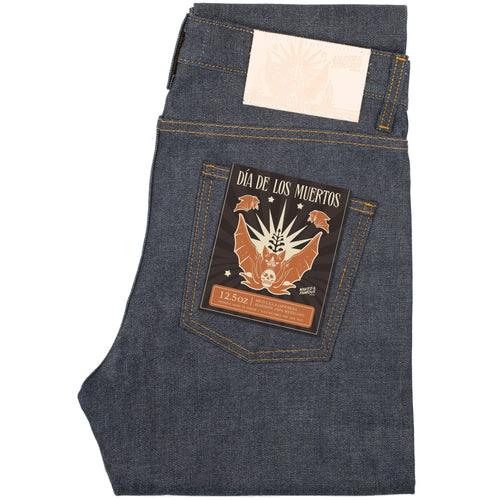 Super Guy - Dia De Los Muertos Selvedge - Bat by Naked & Famous Denim