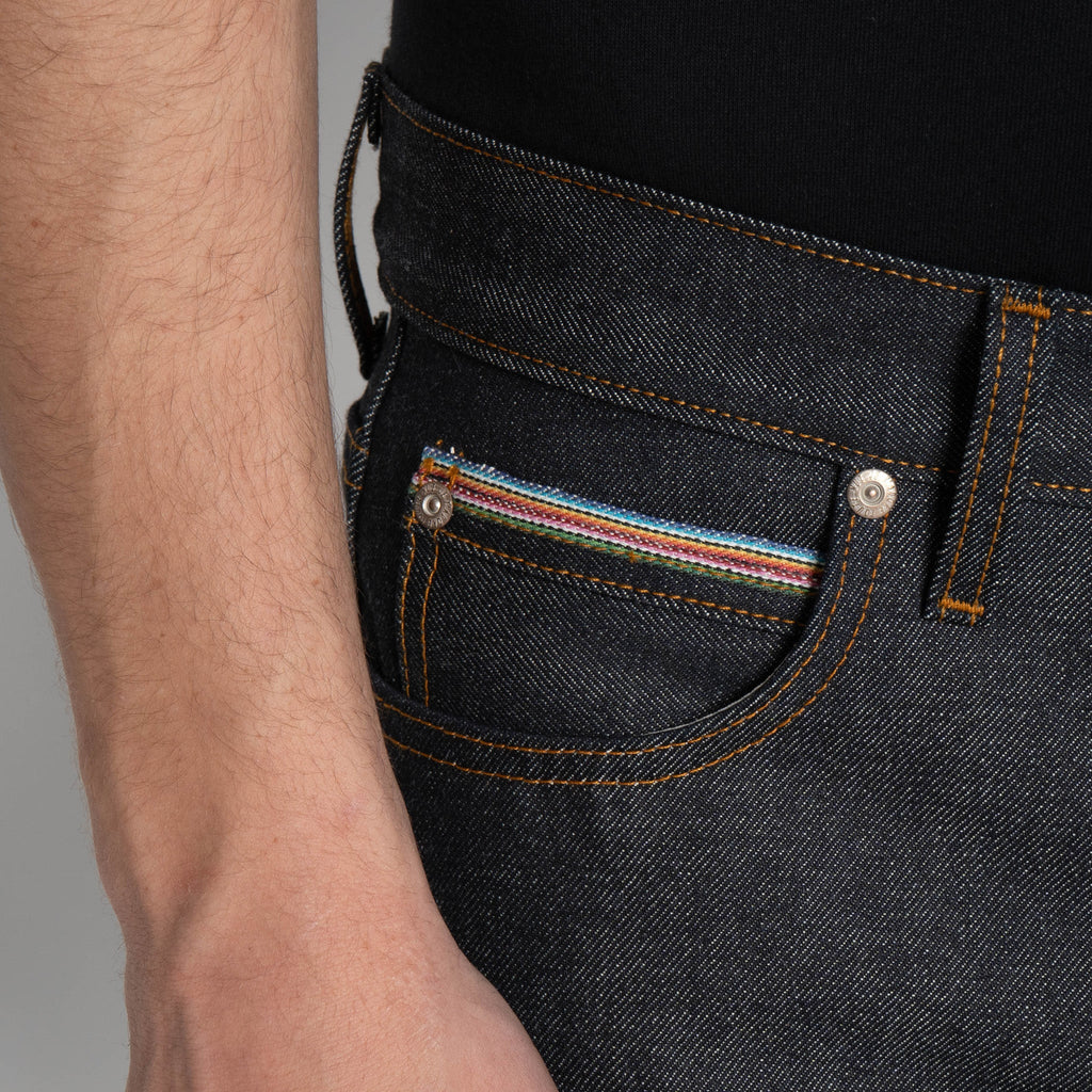 Super Guy - Dia De Los Muertos Selvedge - Bat by Naked & Famous Denim