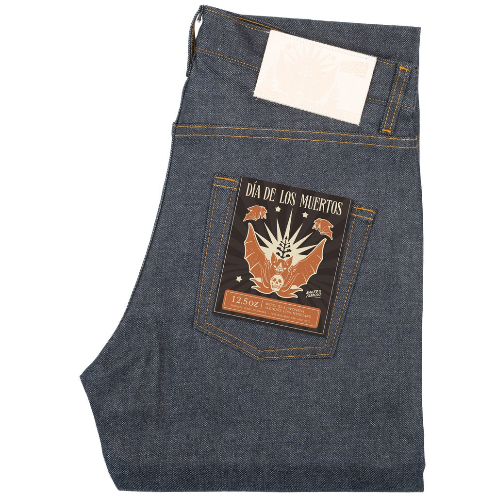 Easy Guy - Dia De Los Muertos Selvedge - Bat by Naked & Famous Denim