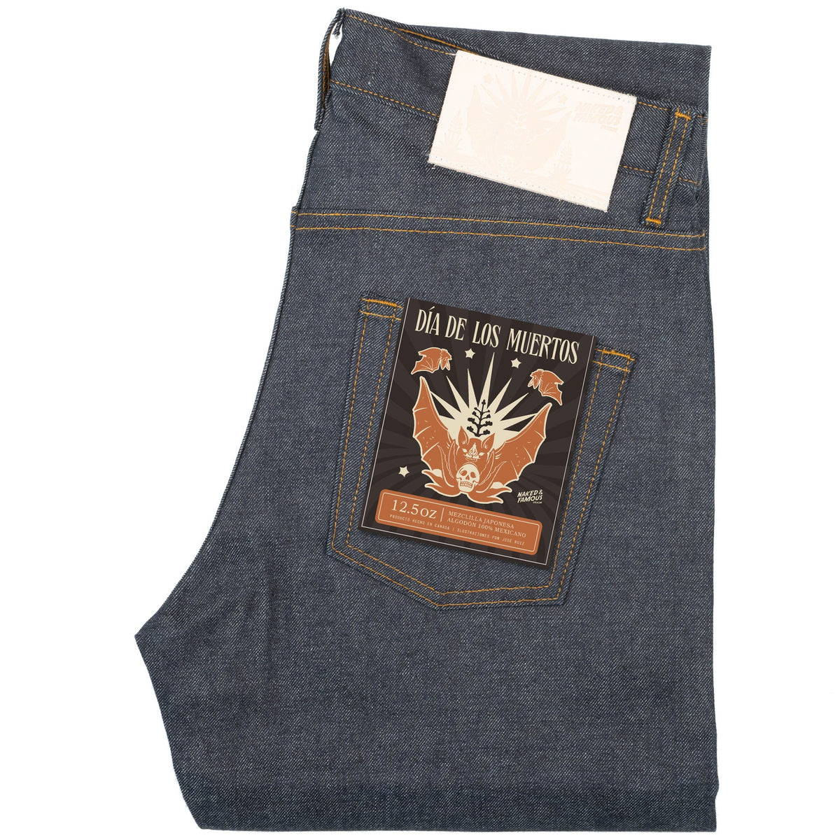 Easy Guy - Dia De Los Muertos Selvedge - Bat by Naked & Famous Denim