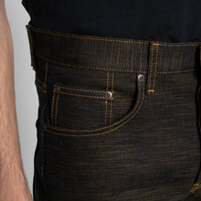 Load image into Gallery viewer, Strong Guy - King Ghidorah: The Three-Headed Monster Denim by Naked &amp; Famous Denim
